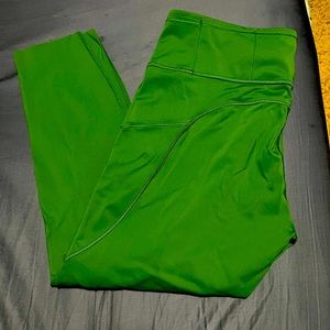 Lululemon Fast Free HR Tight 25” Size 16 Nulux Everglade Green